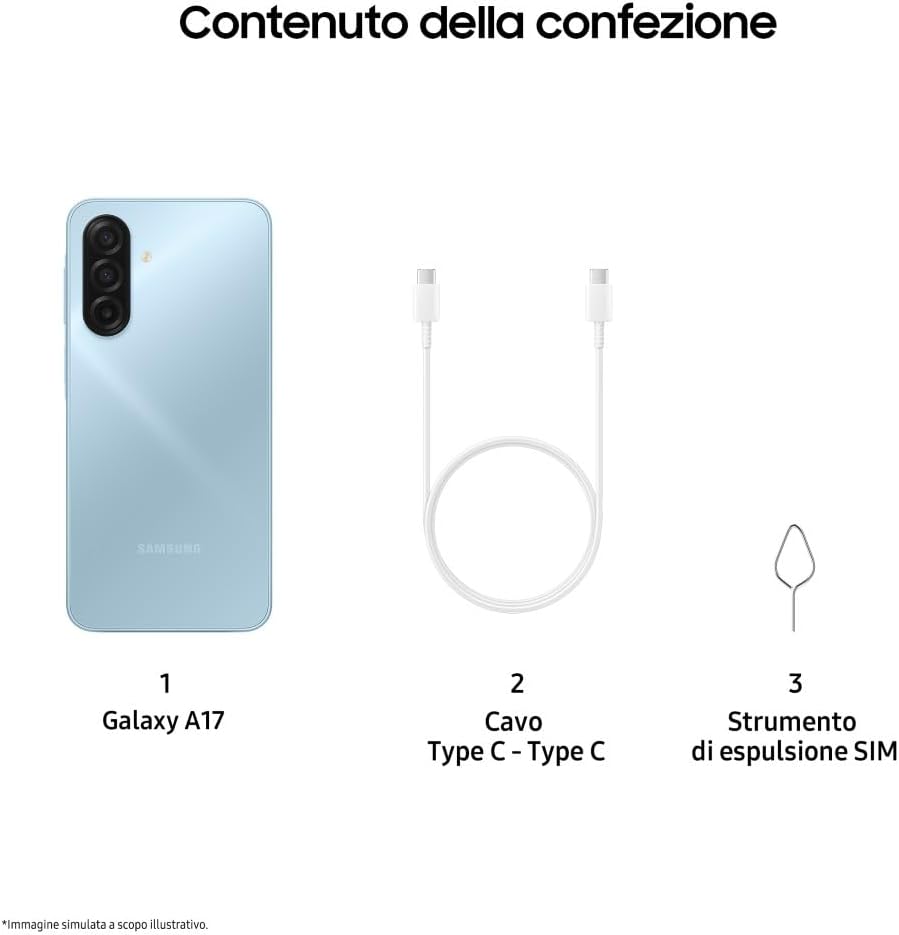 Samsung Galaxy A17 Light Blue