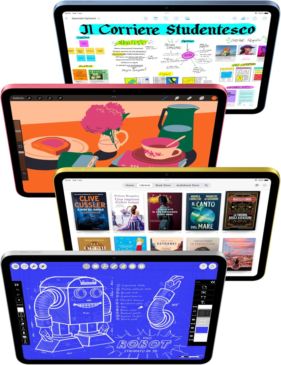 iPad A16 128GB wi-fi Argento