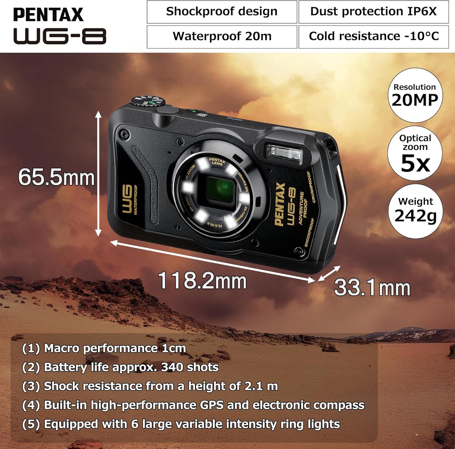 PENTAX WG 8