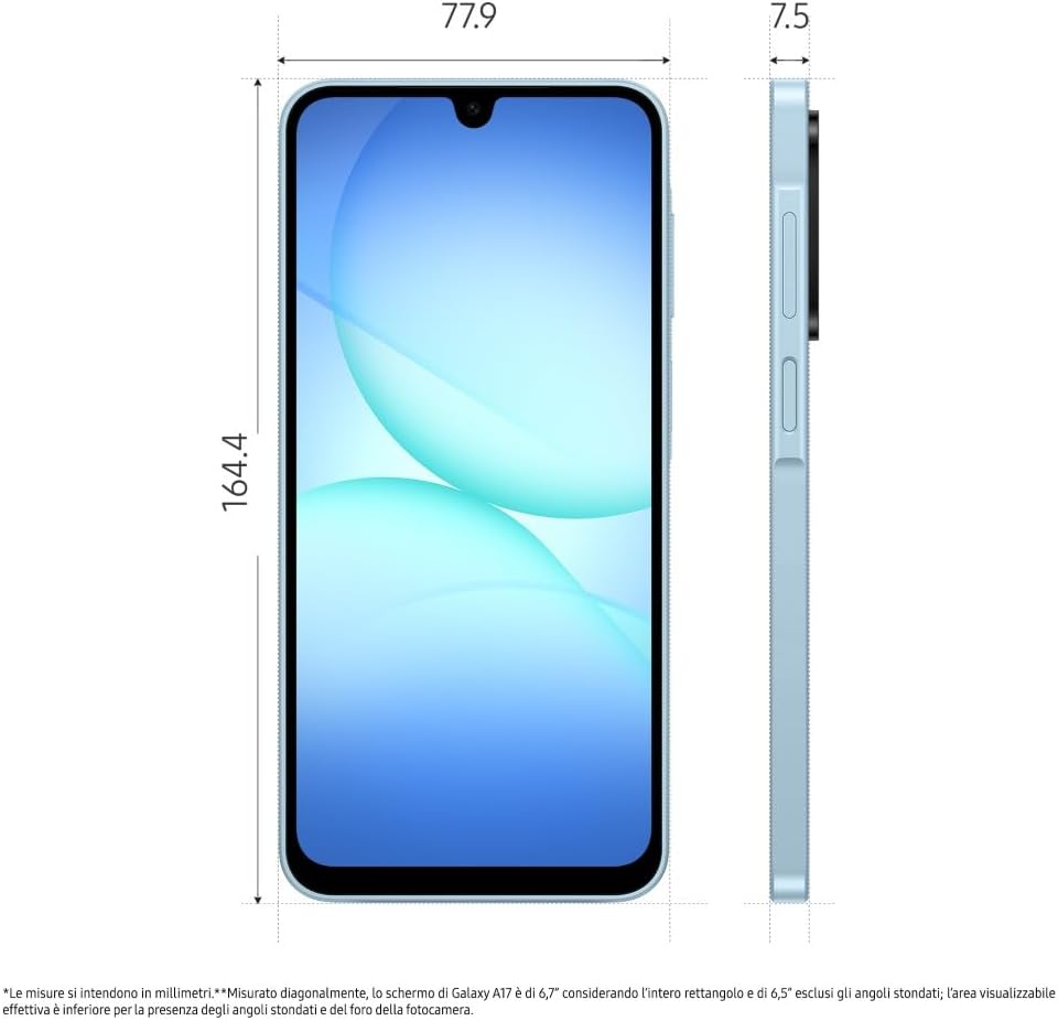 Samsung Galaxy A17 Light Blue