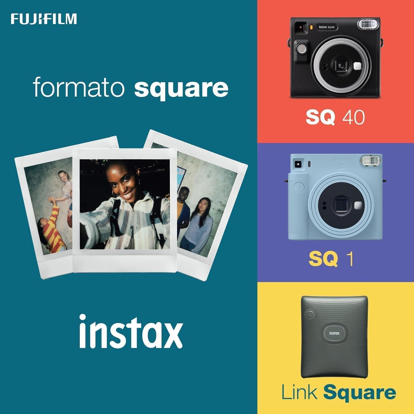 FUJIFILM Instax SQUARE Link Midnight Green