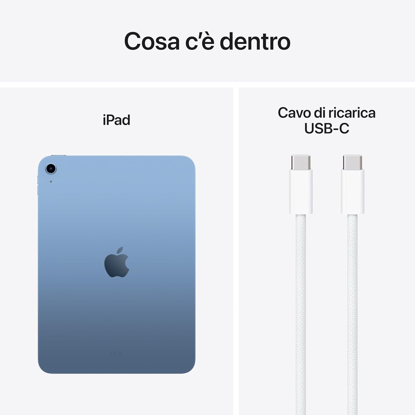 iPad A16 128GB wi-fi Azzurro