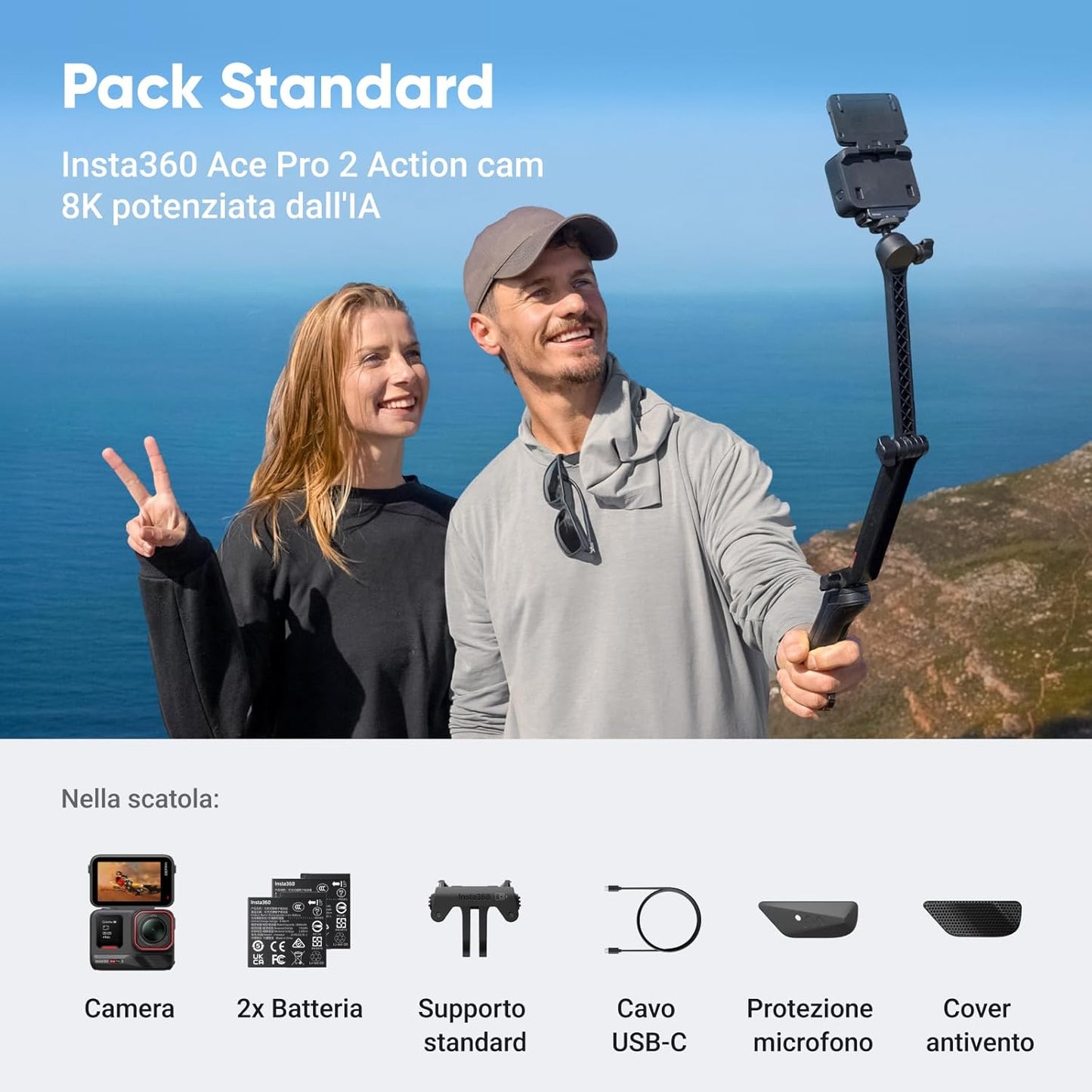 Insta360 Ace Pro 2 – Standard Dual Battery Bundle
