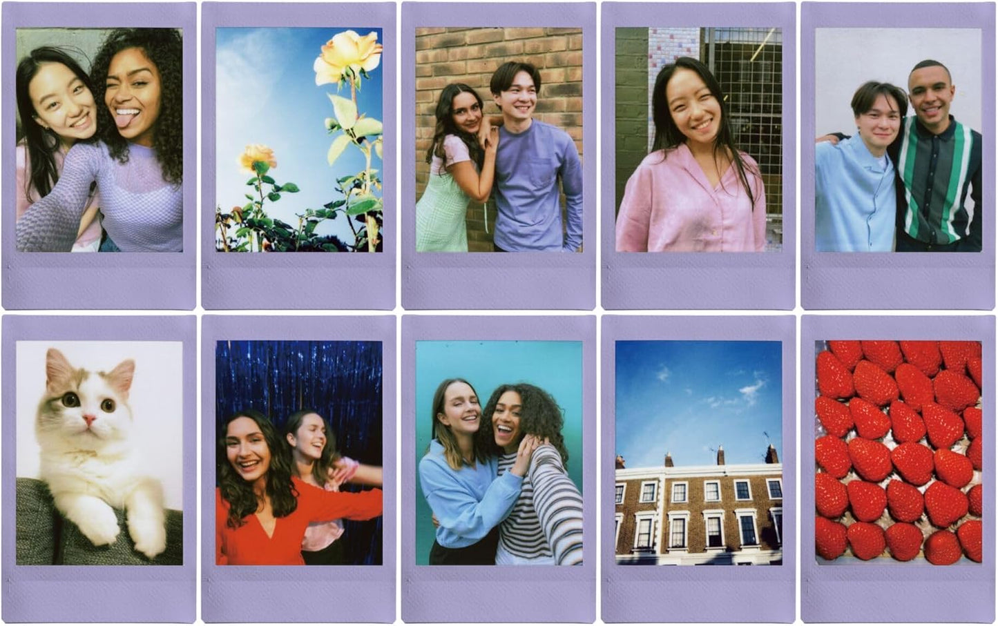 FUJIFILM Instax Mini Film confezione da 10 foto, Soft Lavender
