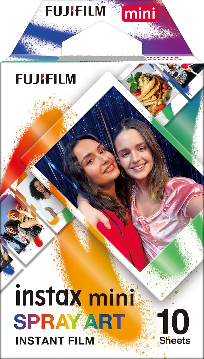 FUJIFILM Instax Mini Film confezione da 10 foto, Spray Art