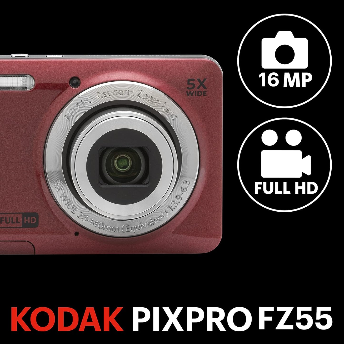 Kodak PixPro FZ55 Red