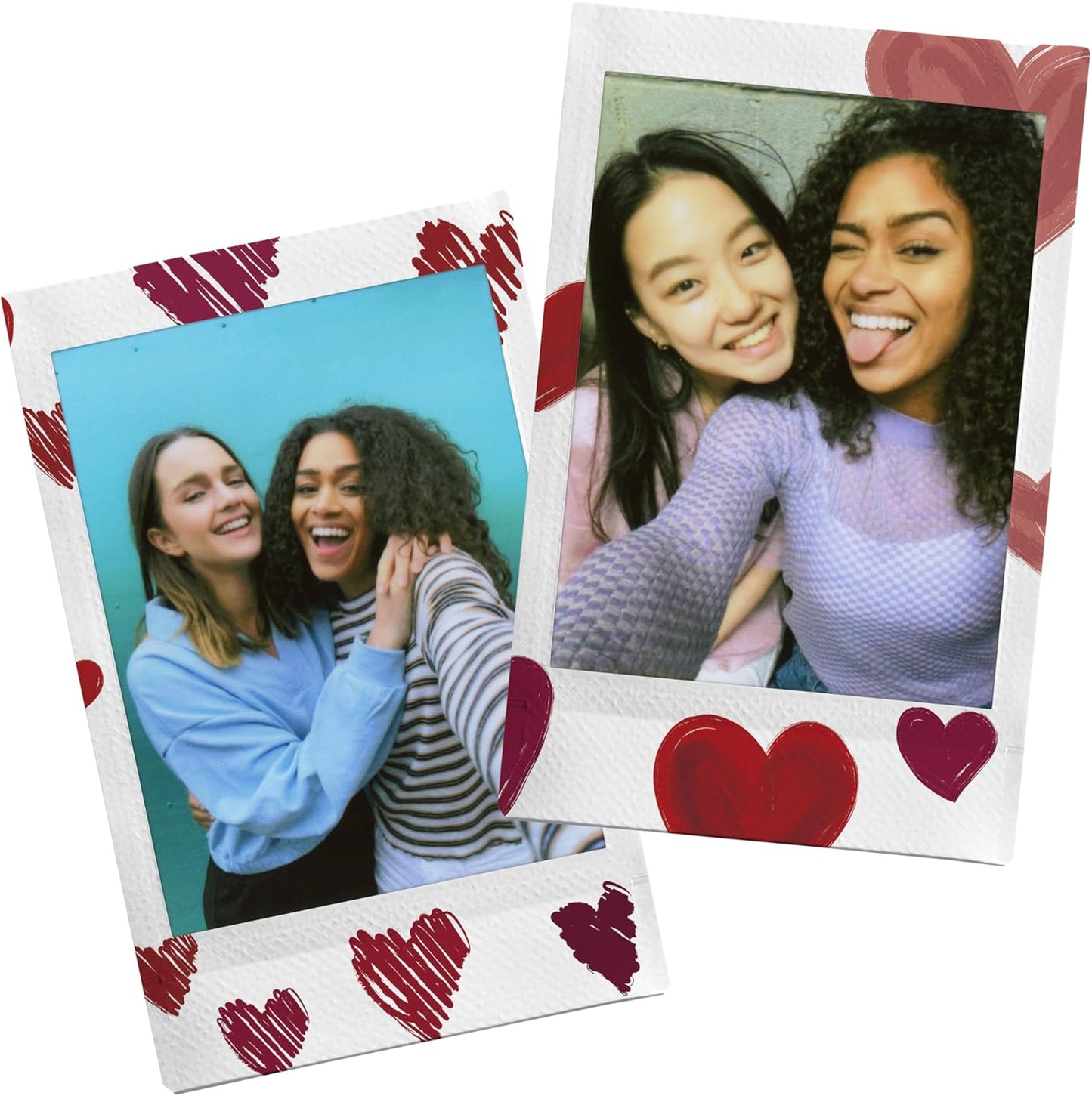 FUJIFILM Instax Mini film confezione da 10 foto, Bordo Cuori