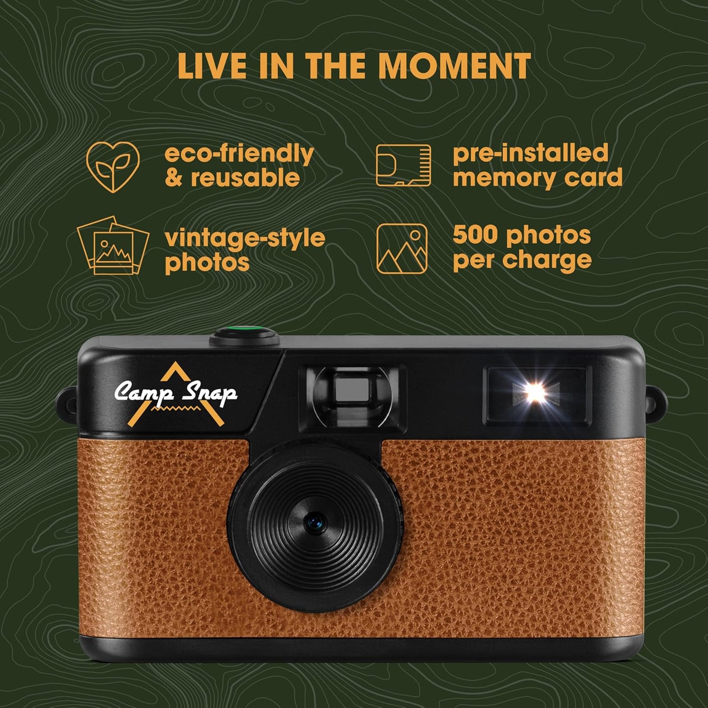 CAMP SNAP Fotocamera Digitale ma con anima analogica con Micro SD 4GB