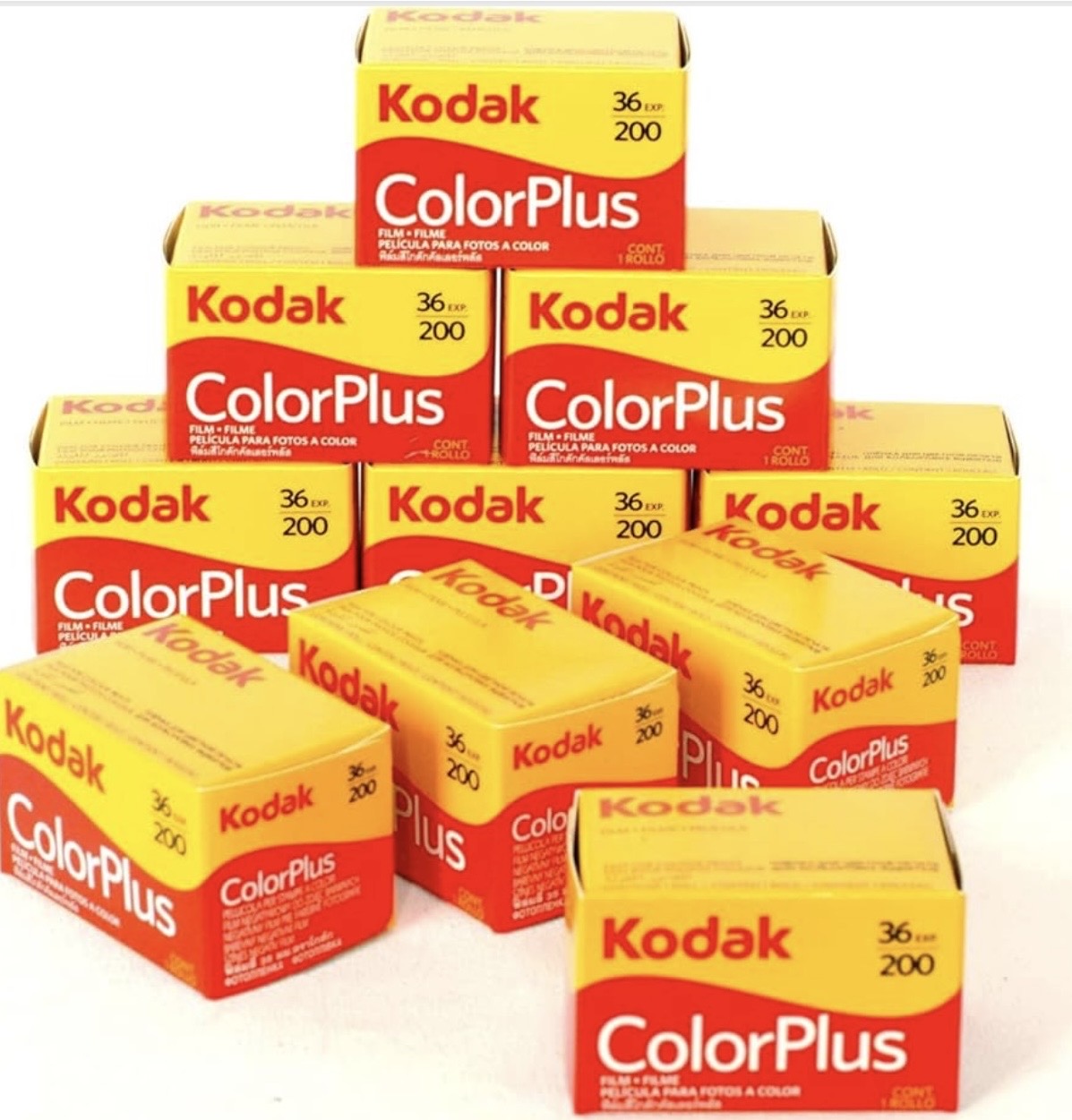 Kodak Color PLUS 200 - 10 Rullini da 36 Foto a Colori 35MM