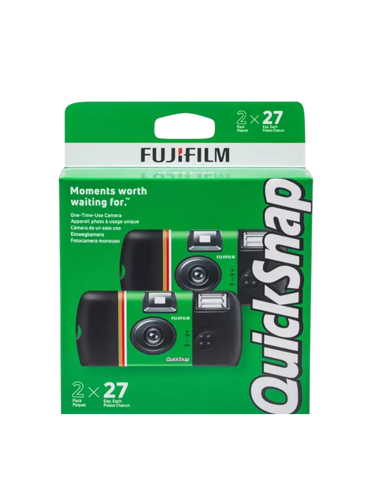 FUJIFILM Usa e getta Quick Snap - Pack da 2 (27 scatti ciascuna)