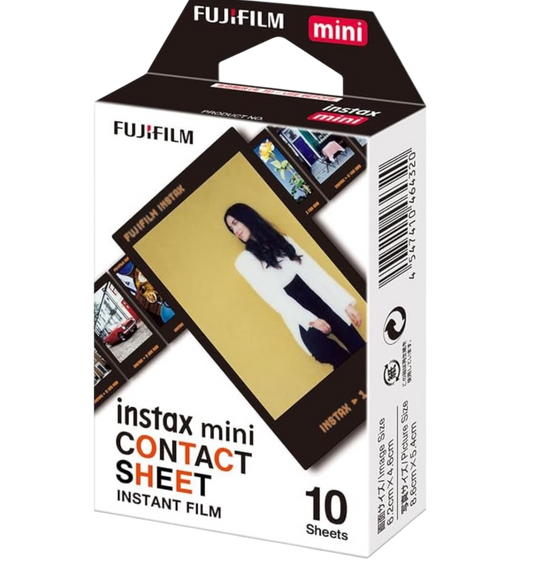 FUJIFILM Instax Mini Film confezione da 10 foto, Contact Sheet Edge