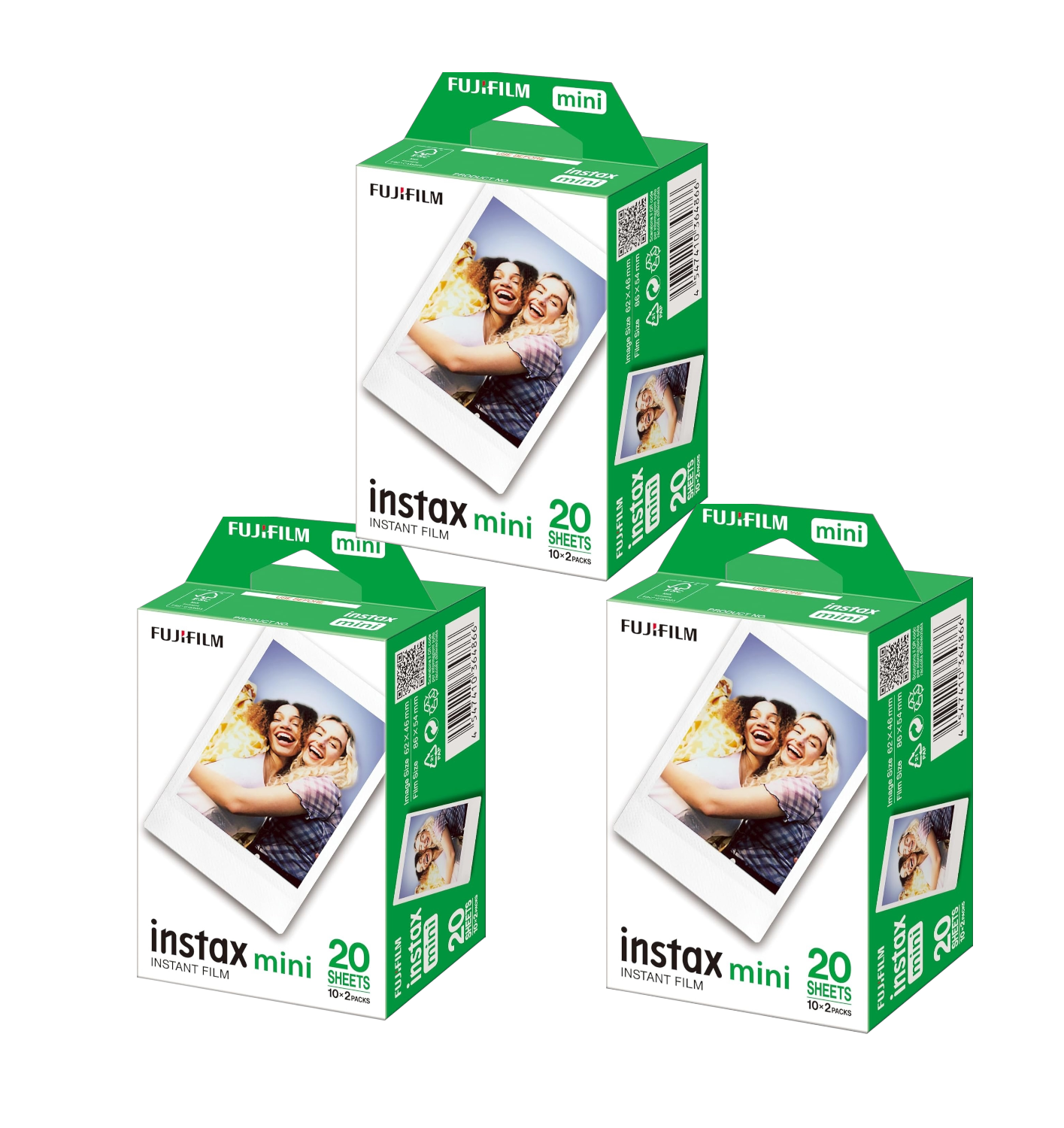 FUJIFILM Instax Mini FIlm Offerta 3 pacchi da 20 film