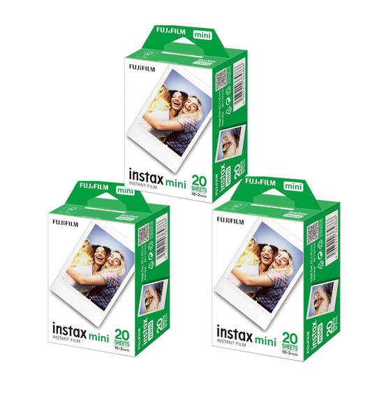 FUJIFILM Instax Mini FIlm Offerta 3 pacchi da 20 film
