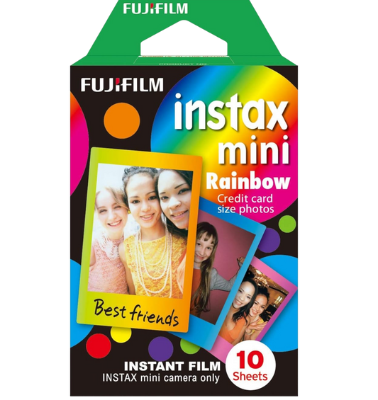 FUJIFILM Instax Mini Film confezione da 10 foto, Rainbow