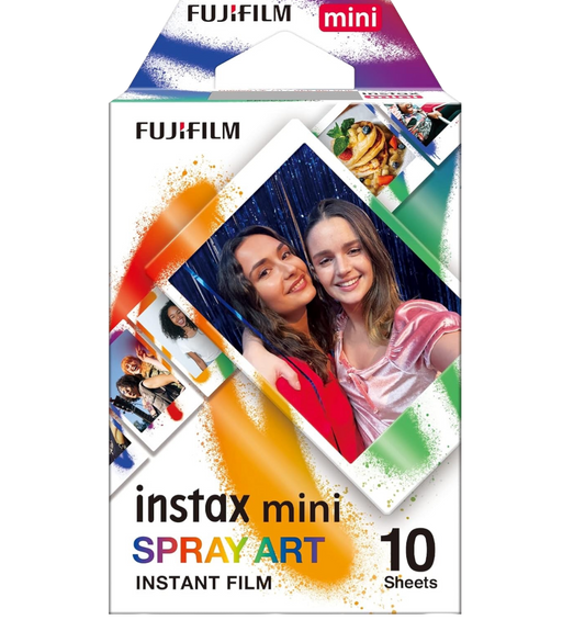 FUJIFILM Instax Mini Film confezione da 10 foto, Spray Art