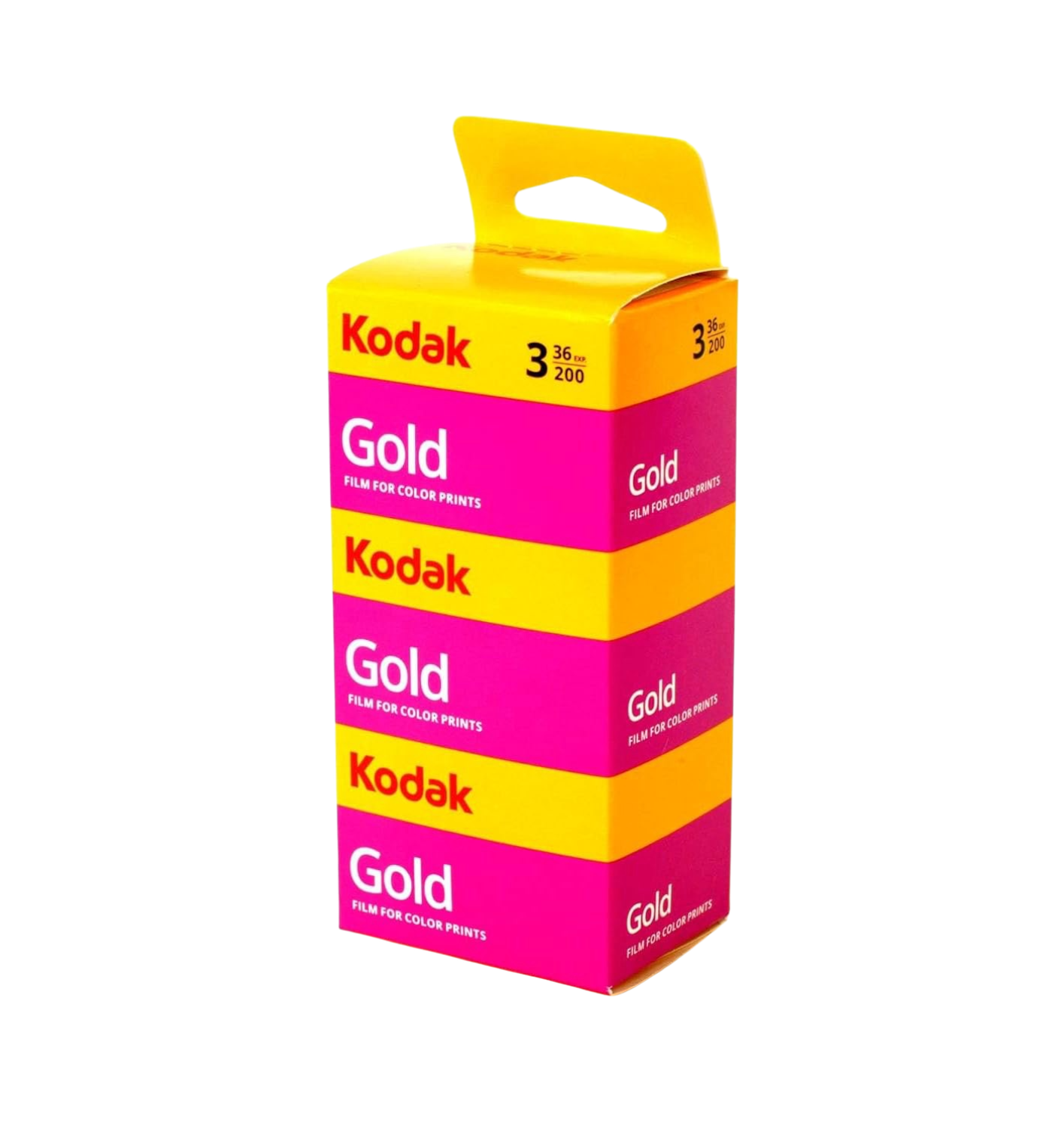 Kodak GOLD 200 135/36 – Pellicola a Colori 35mm Alta Prestazione - Confezione da 3 Rullini