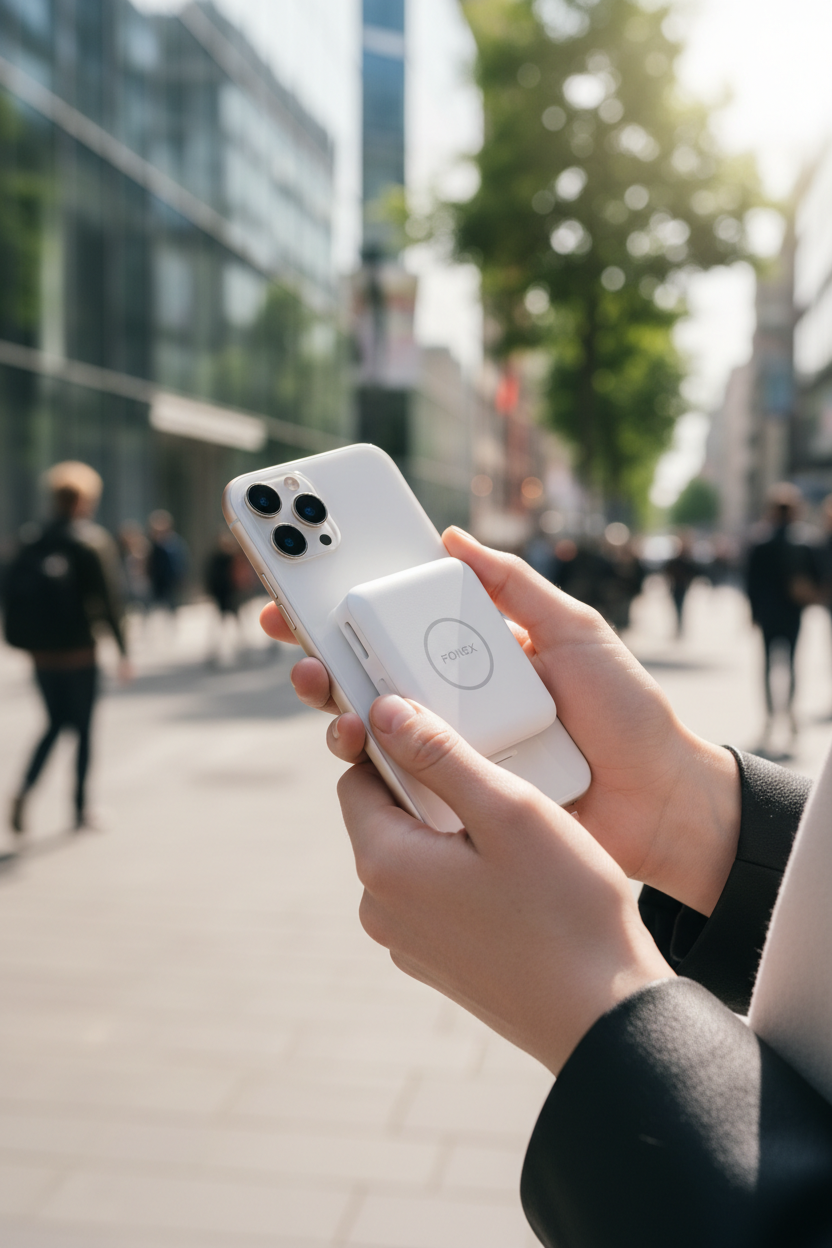 FONEX Power Bank MagSafe Lifestyle